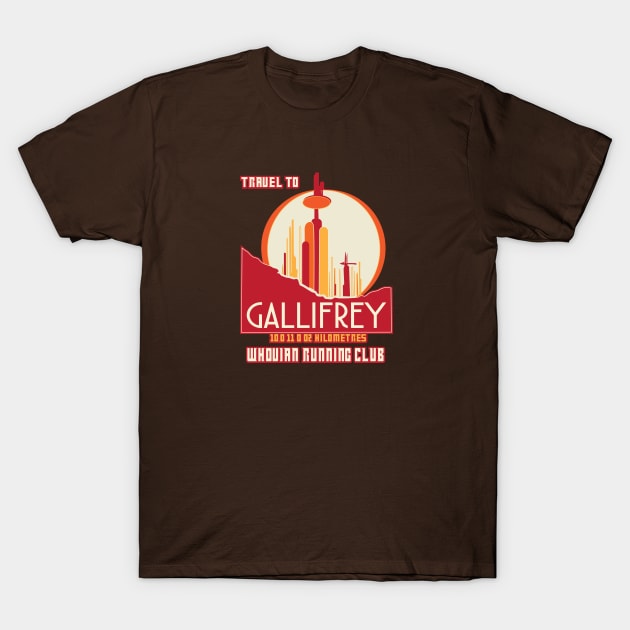 Travel to Gallifrey T-Shirt by Fanthropy Running Clubs